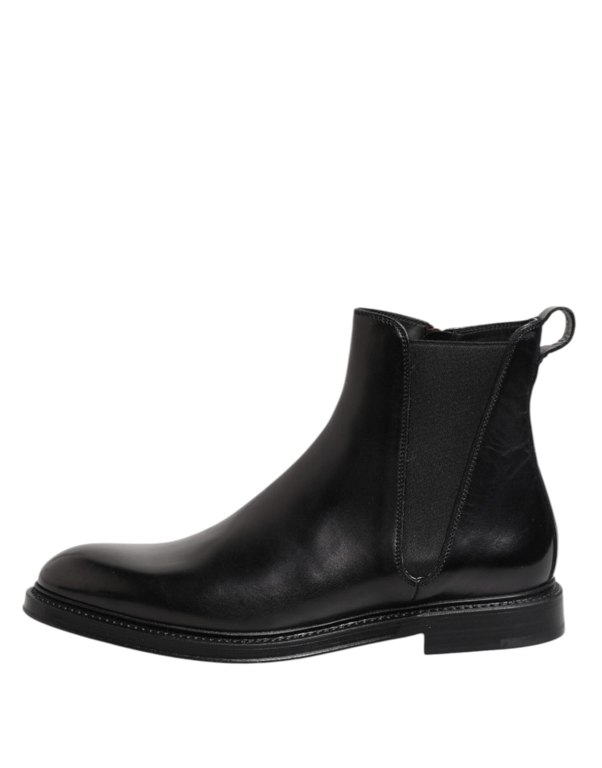 Dolce & Gabbana Men's Polyester & Calf Leather Chelsea Mid-Calf Boots - Black