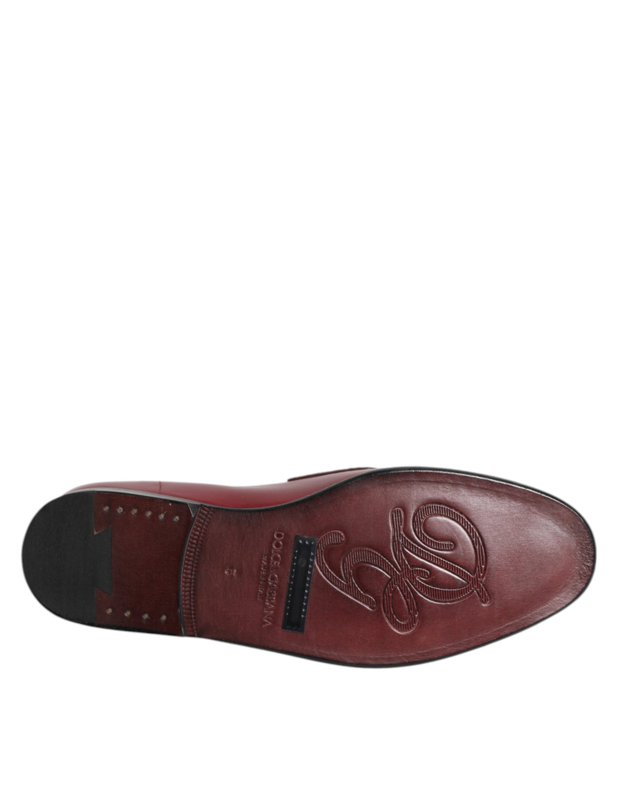 Dolce & Gabbana Men's Caiman & Calfskin Leather Slip-On Shoes - Burgundy