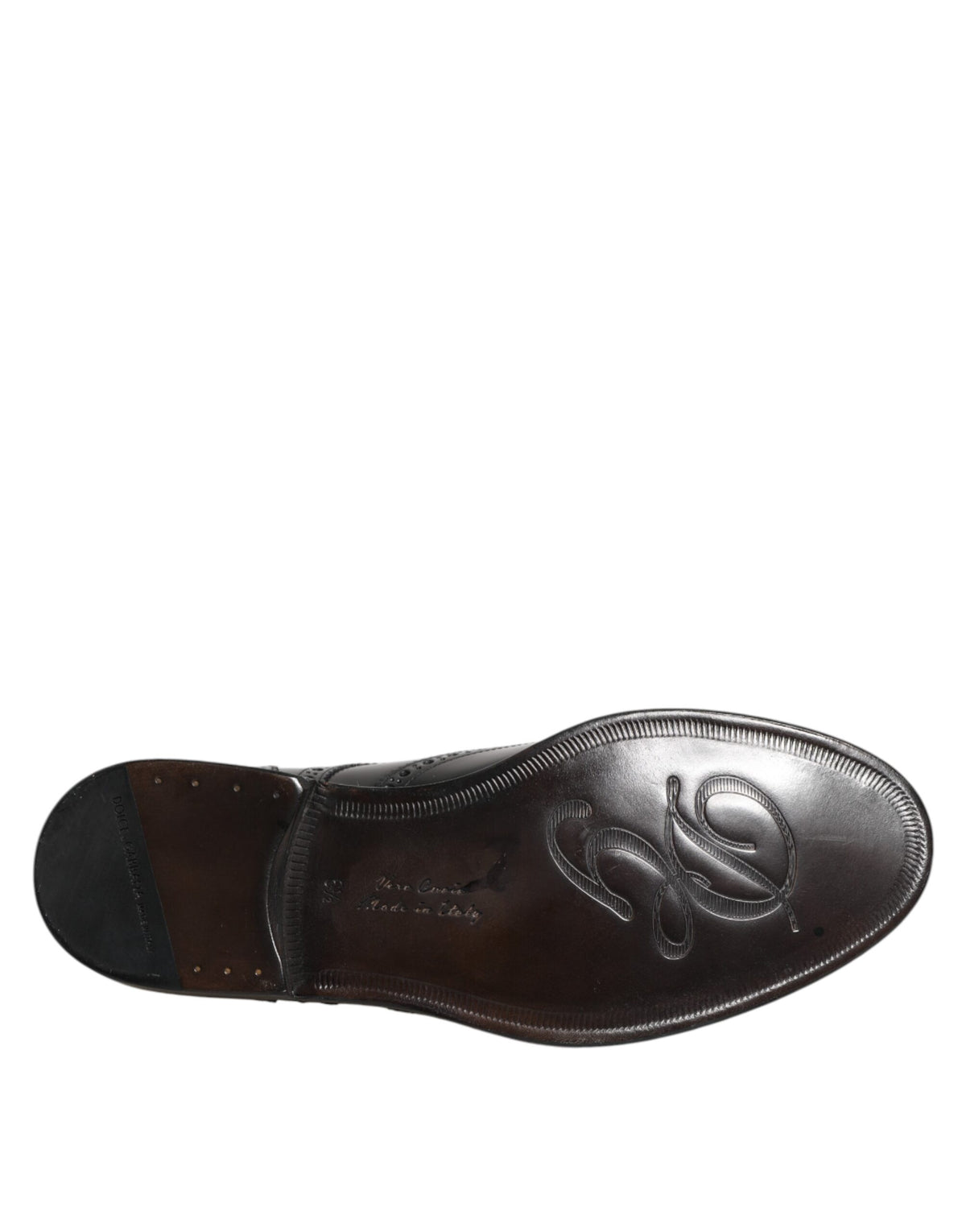 Dolce & Gabbana Men's Calfskin Leather Derby Lace-Up Shoes - Black