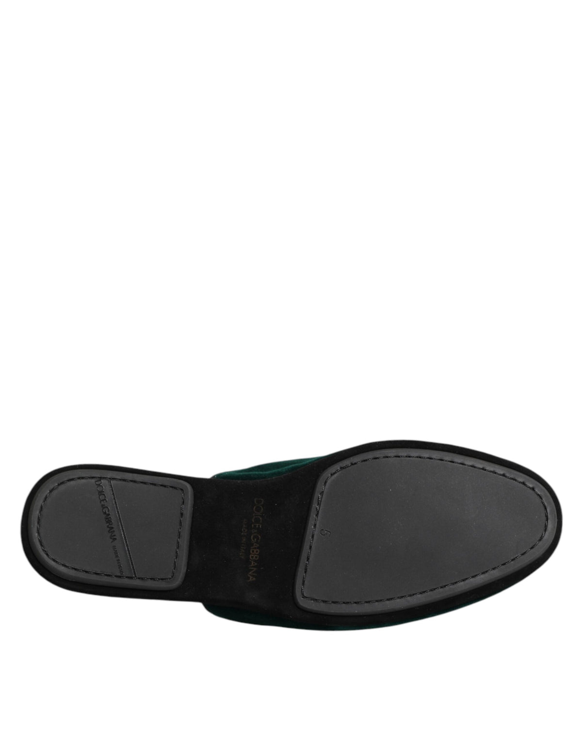 Dolce & Gabbana Men's Cotton Velvet Satin & Goatskin Leather Slider Sandals - Green Red