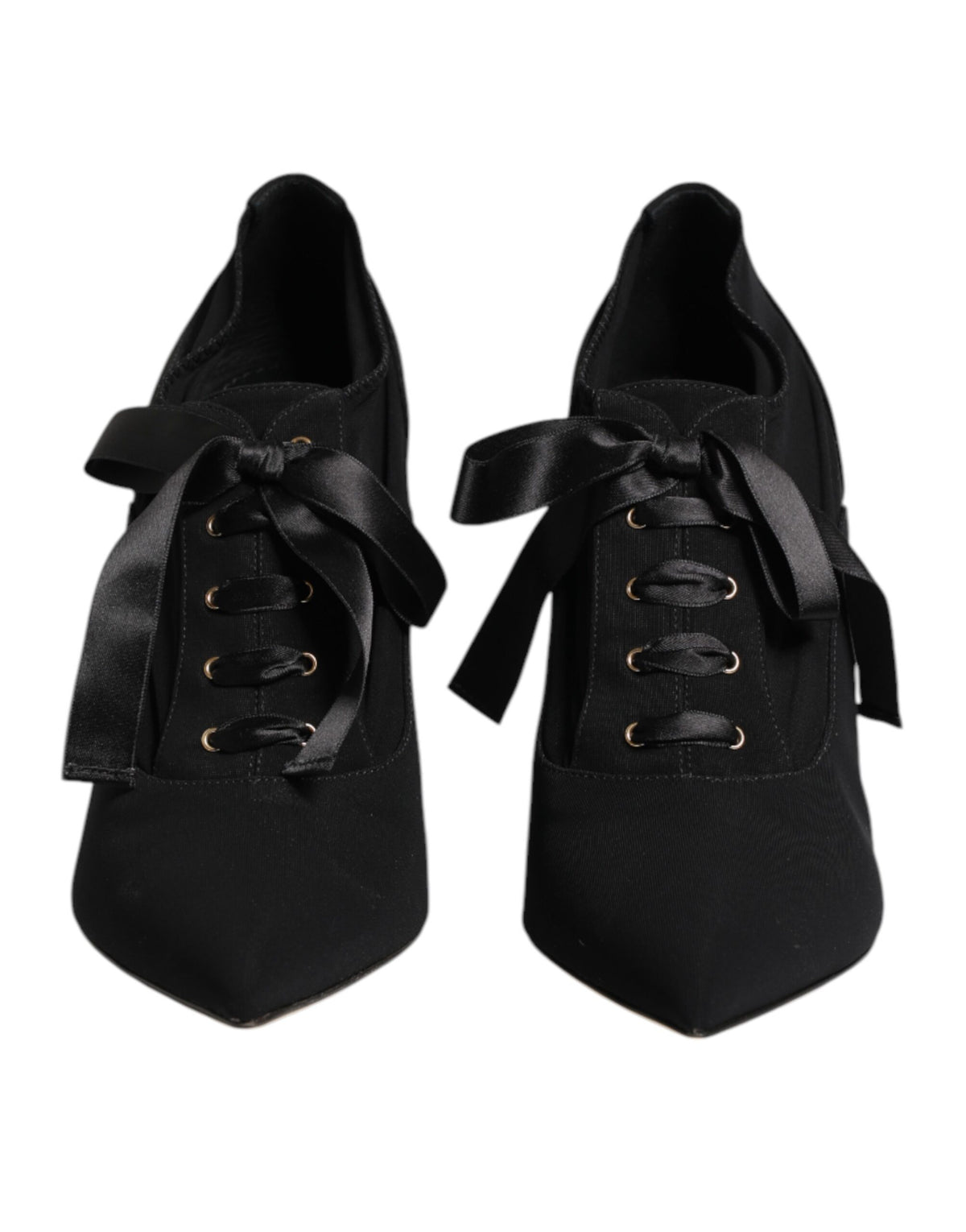 Dolce & Gabbana Women's Leather & Viscose Stiletto Pumps Heels - Black
