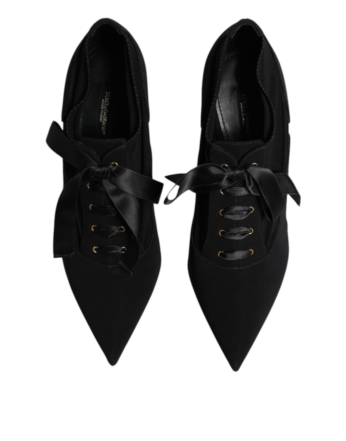 Dolce & Gabbana Women's Leather & Viscose Stiletto Pumps Heels - Black