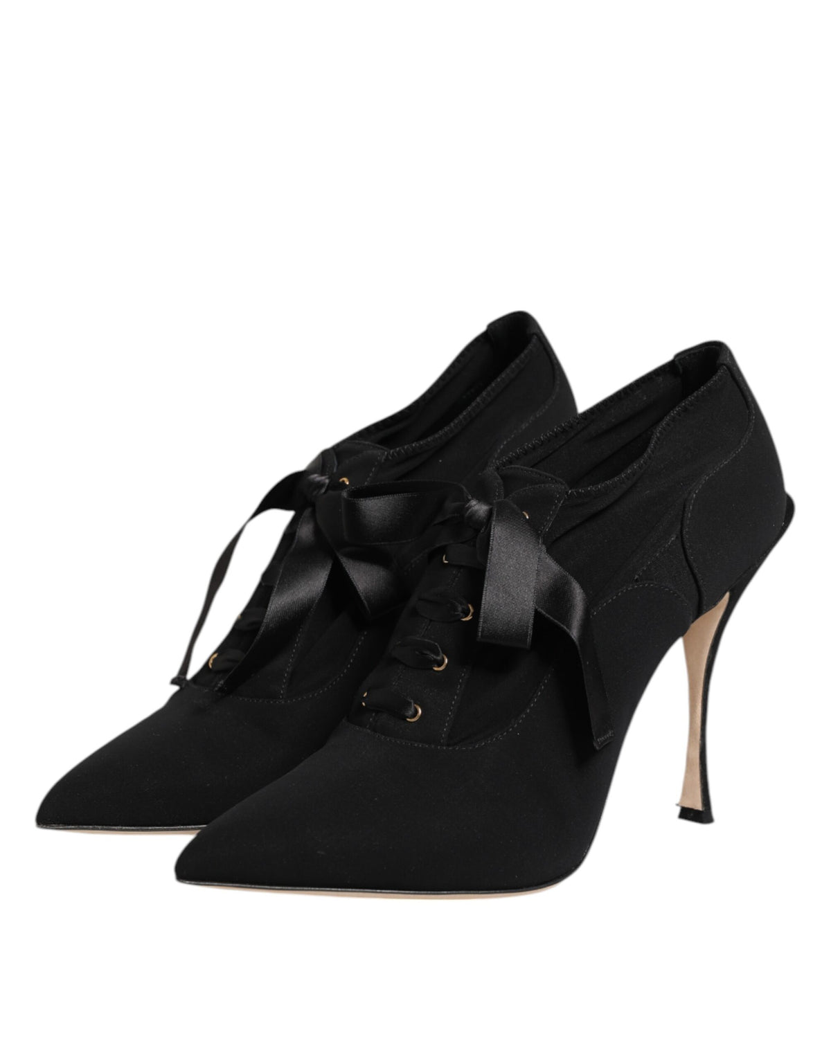 Dolce & Gabbana Women's Leather & Viscose Stiletto Pumps Heels - Black