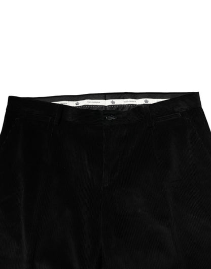 Dolce & Gabbana Men's Skinny Cotton Trousers - Black