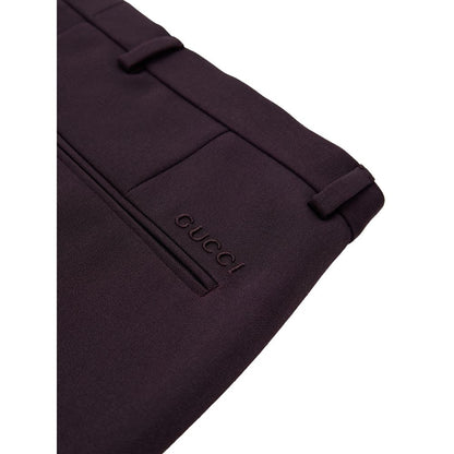 Gucci Bordeaux Wool Jeans Denim