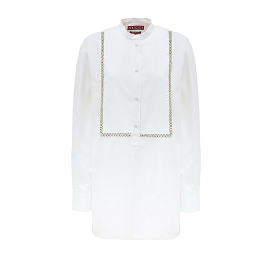 Gucci White Cotton Shirt