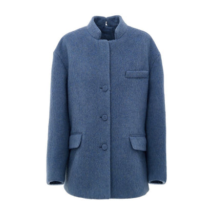 Gucci Light Blue Wool Jackets & Coat