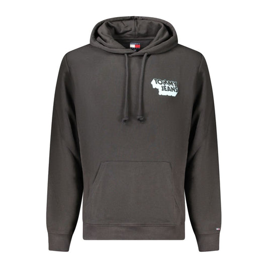 Tommy Hilfiger Black Cotton Men Hoodie