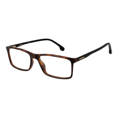 Eyeglasses Frames by Carrera for unisex in optyl brown features an refined silhouette, showcasing the refined brown coloured frame and sophisticated full-frame frame design.