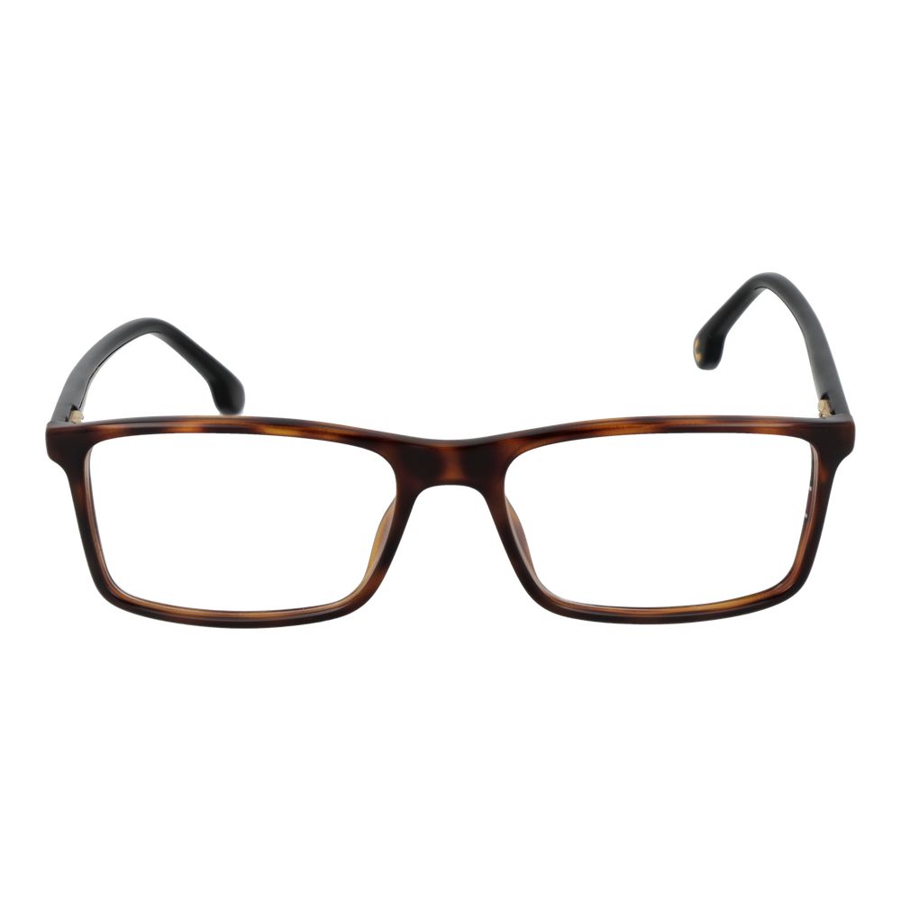 Eyeglasses Frames by Carrera for unisex in optyl and brown showcases a refined silhouette, detailed with a brown coloured frame finish and a sophisticated full-frame frame design.