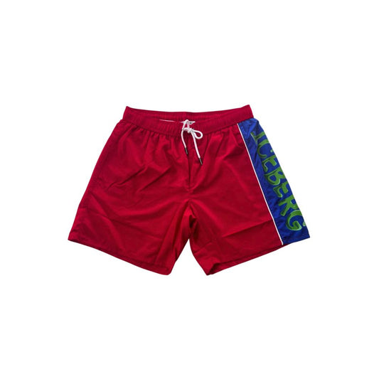 Iceberg Red Polyester Men Swimwear