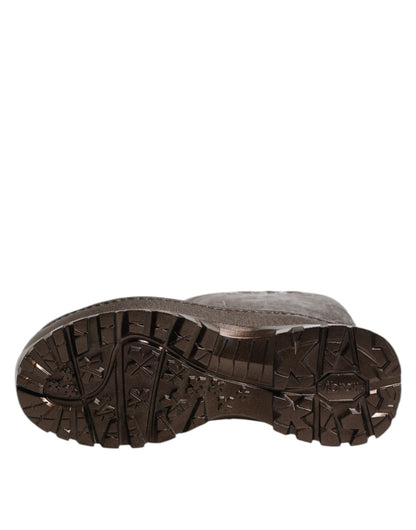 Dolce & Gabbana Women's Rubber Rain Boots - Bronze