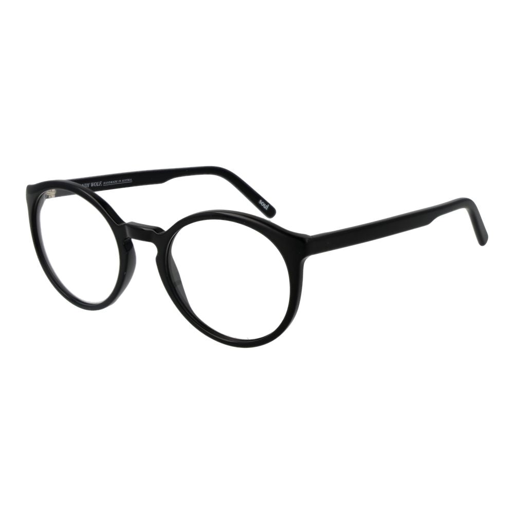 Andy Wolf Black Unisex Optical Frames