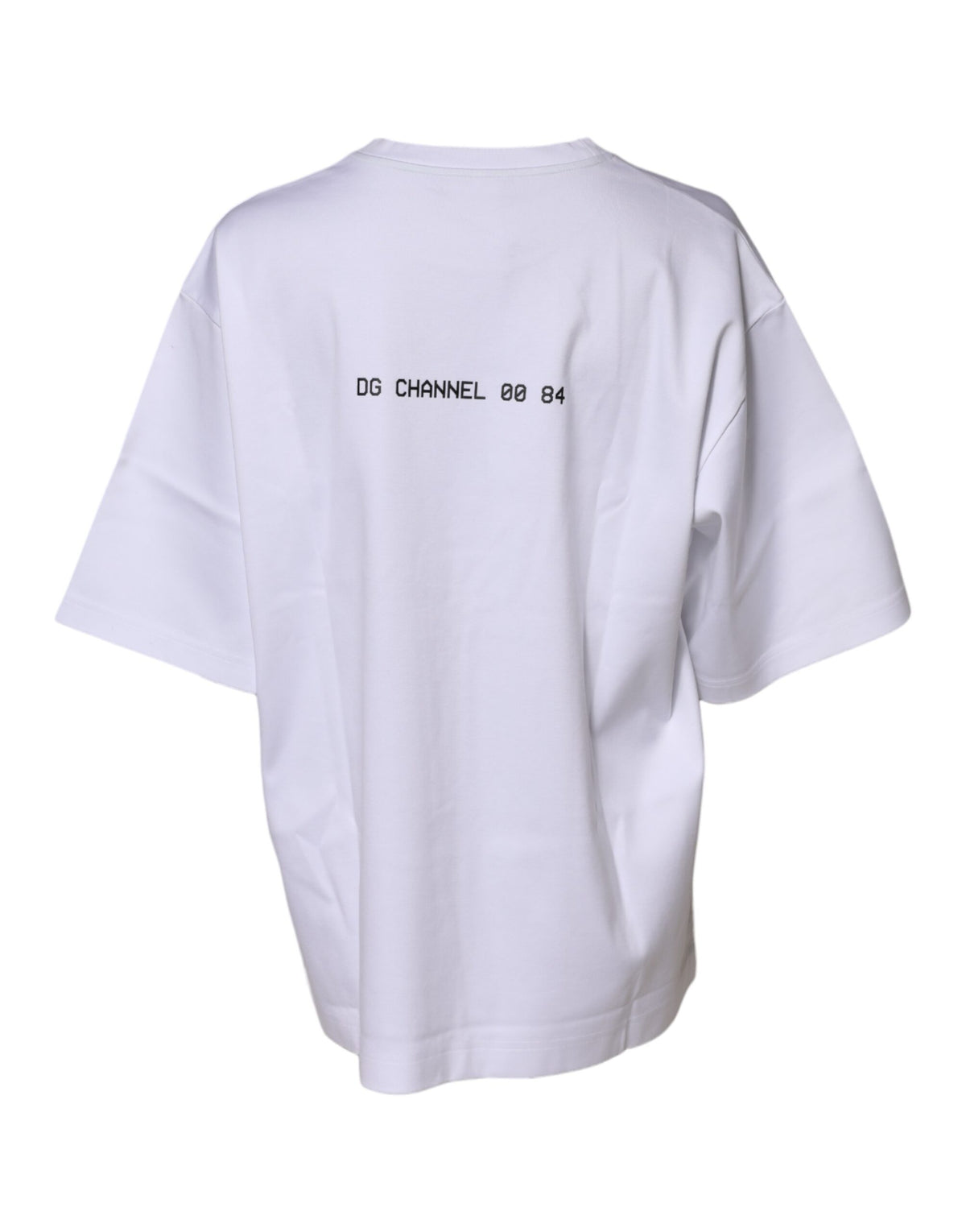 Dolce & Gabbana Play Women's Short-Sleeve Crew Neck Cotton T-Shirt - White Print