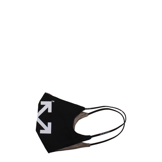 Off-White Black Cotton Facemasks