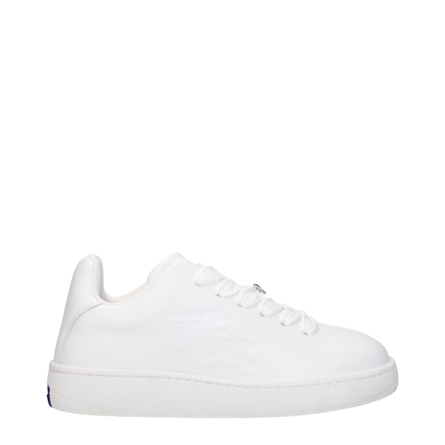 Burberry White Leather Low Tops
