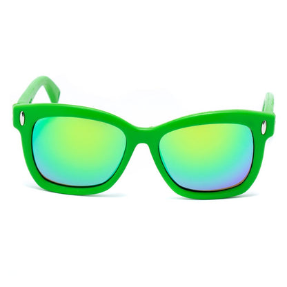Italia Independent 0011033000 Green Unisex Sunglasses with Polarized Lens