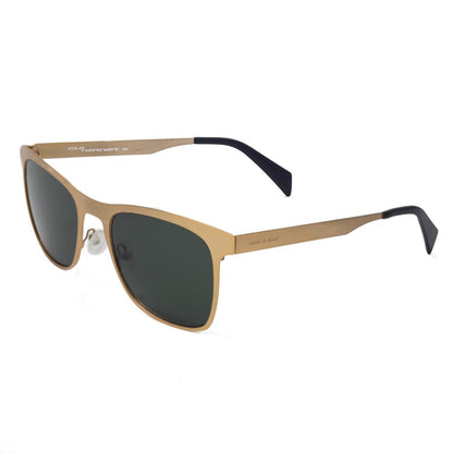 Italia Independent 0024120120 Gold Unisex Sunglasses with Polarized Lens