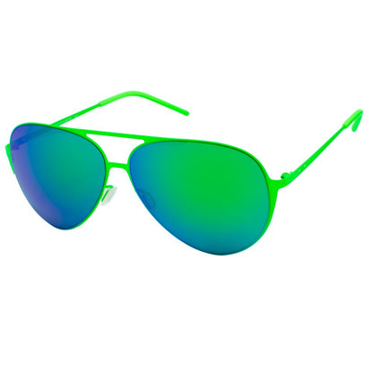 Italia Independent 0200033000 Green Unisex Sunglasses with Polarized Lens