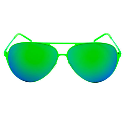 Italia Independent 0200033000 Green Unisex Sunglasses with Polarized Lens