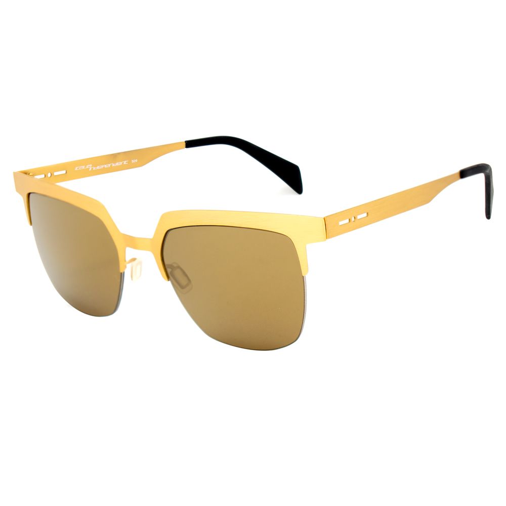 Italia Independent 0503120120 Gold Unisex Sunglasses with Gradient Polarized Lens