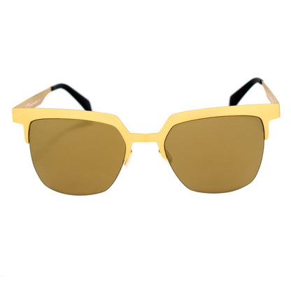 Italia Independent 0503120120 Gold Unisex Sunglasses with Gradient Polarized Lens