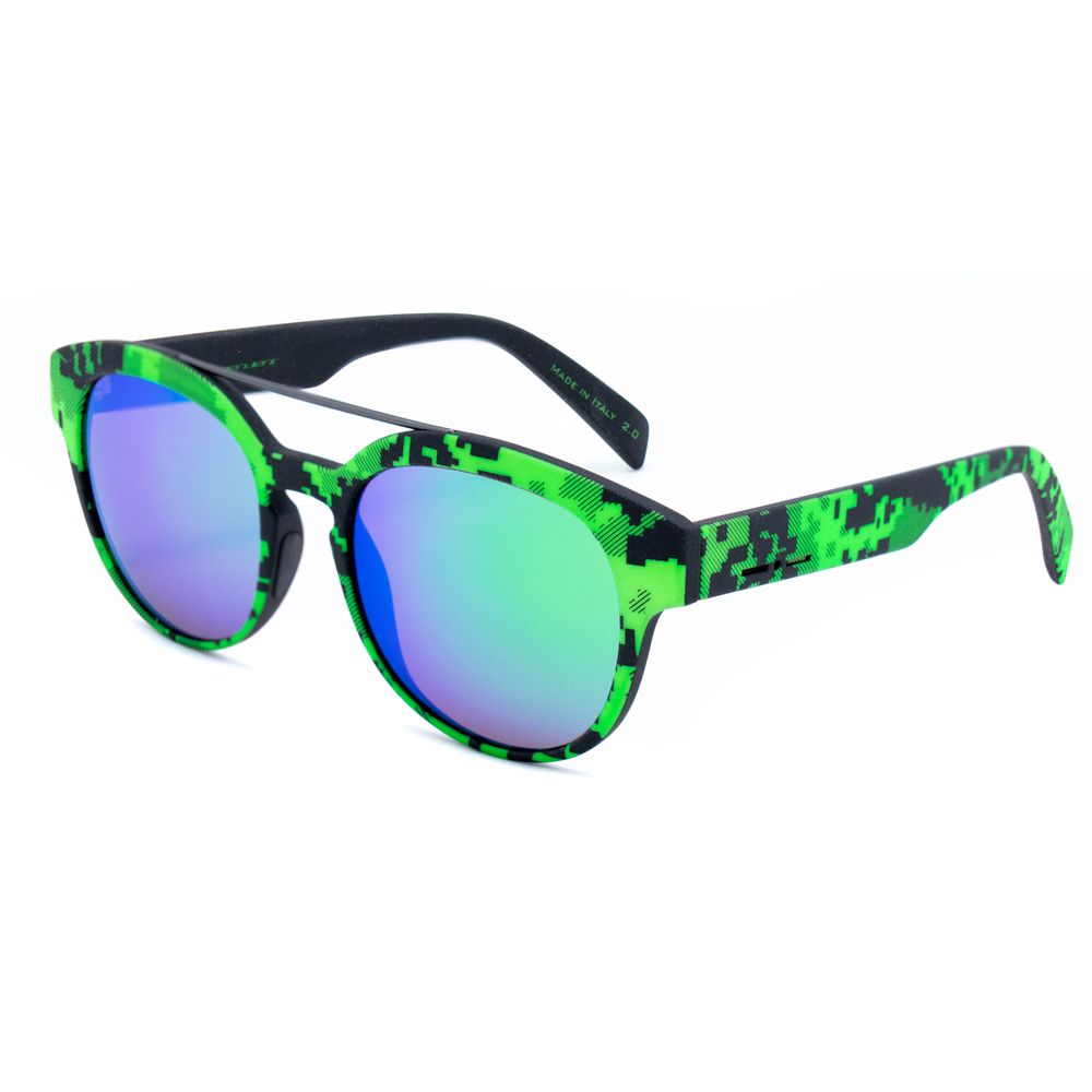 Italia Independent 0900PIX033 Green Unisex Sunglasses with Polarized Lens