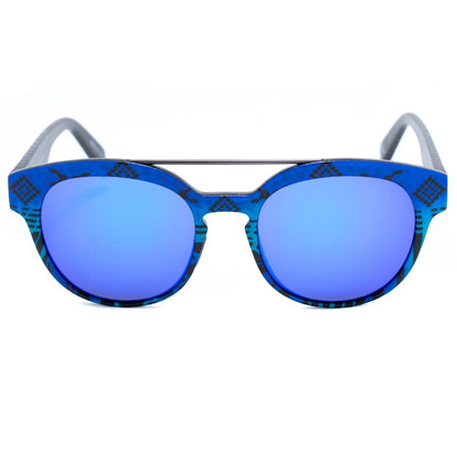 Italia Independent 0900INX022000 Blue Unisex Sunglasses with Polarized Lens