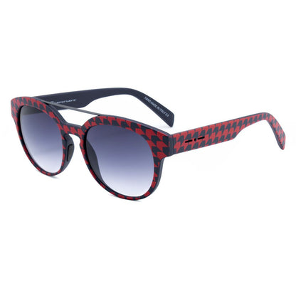 Italia Independent 0900TPDP053 Red & Blue Unisex Sunglasses with Polarized Lens