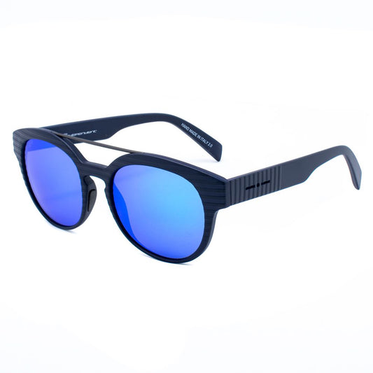 Italia Independent 0900T3DSTR022 Blue Unisex Sunglasses with Polarized Lens