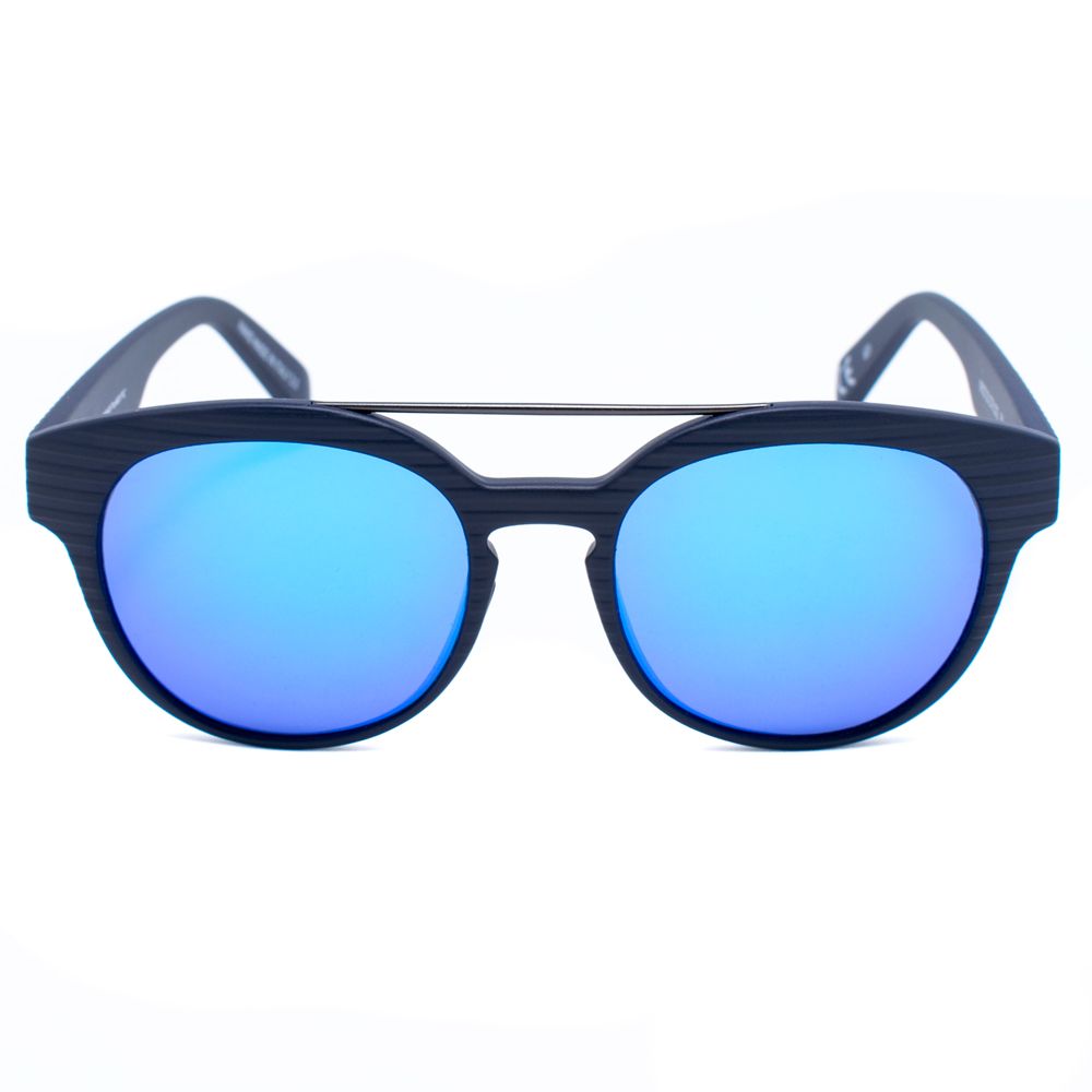 Italia Independent 0900T3DSTR022 Blue Unisex Sunglasses with Polarized Lens