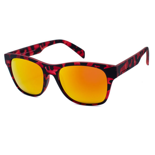 Italia Independent 0901142000 Red & Black Unisex Sunglasses with Polarized Lens