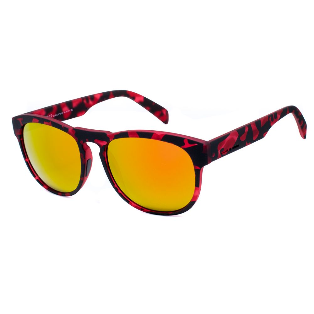 Italia Independent 0902142000 Red & Black Unisex Sunglasses with Polarized Lens