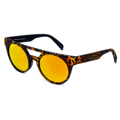 Italia Independent 0903ZEB044 Orange Unisex Sunglasses with Polarized Lens