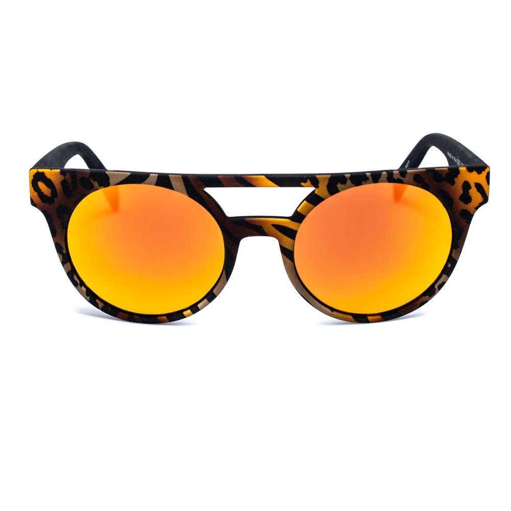 Italia Independent 0903ZEB044 Orange Unisex Sunglasses with Polarized Lens