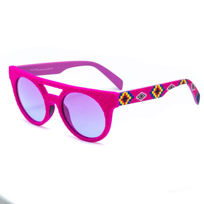 Italia Independent 0903VIIND018 Pink Unisex Sunglasses with Polarized Lens