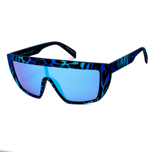 Italia Independent 0912ZEF022 Blue Unisex Sunglasses with Polarized Lens