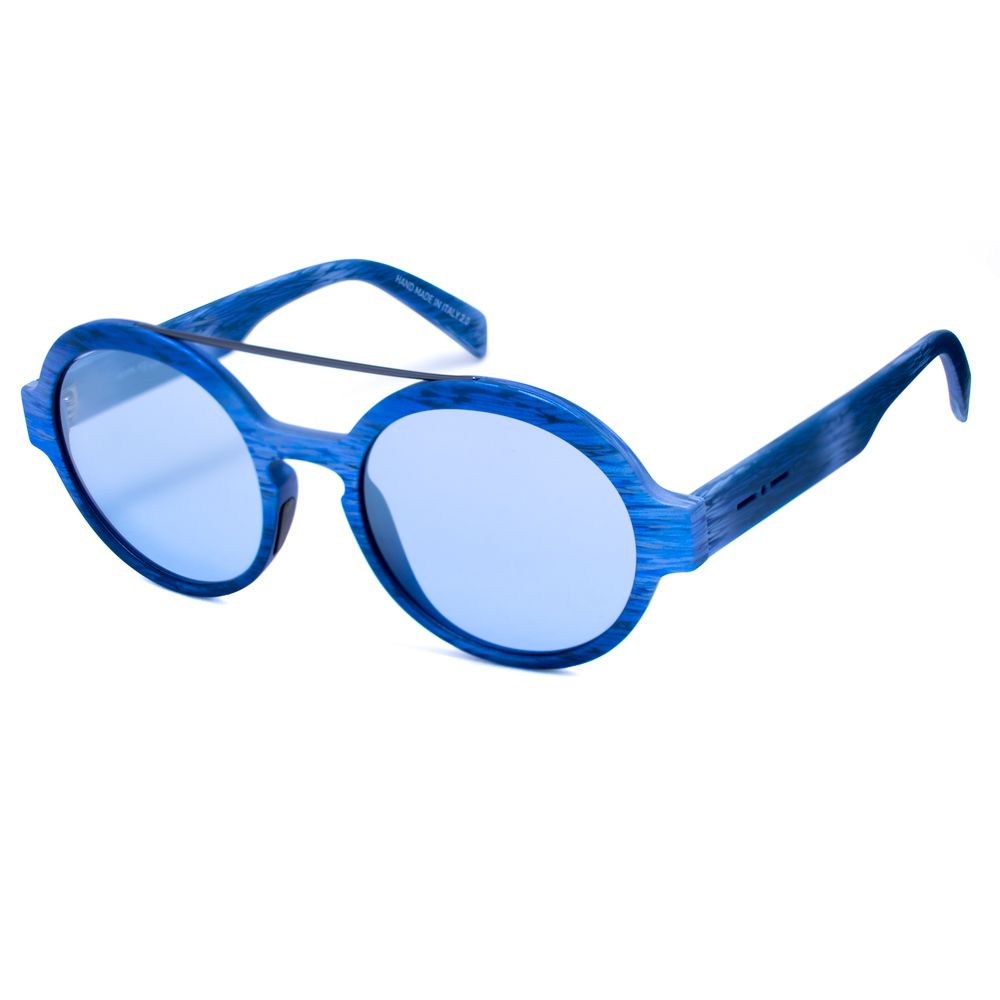 Italia Independent 0913BHS020 Blue Unisex Sunglasses with Polarized Lens
