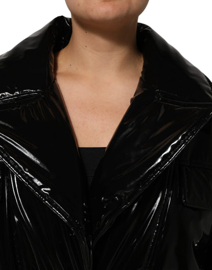 Dolce & Gabbana Women's Quilted Polyester & Polyurethane Puffer Jacket - Black