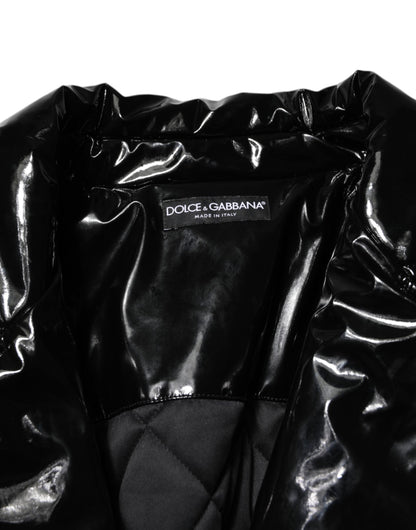 Dolce & Gabbana Women's Quilted Polyester & Polyurethane Puffer Jacket - Black