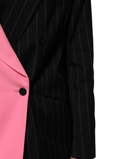 Dolce & Gabbana Women's Single Breasted Silk Viscose Cotton & Polyester Jacket - Multicolor Patchwork
