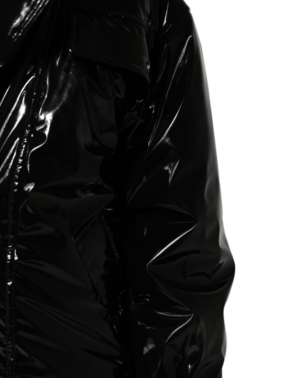 Dolce & Gabbana Women's Quilted Polyester & Polyurethane Puffer Jacket - Black