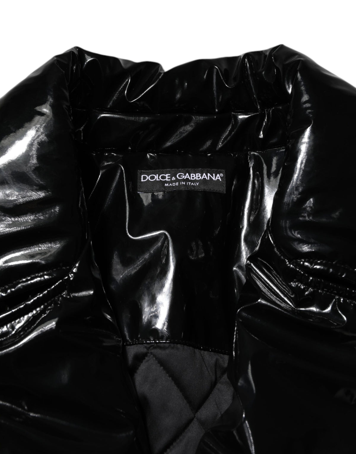 Dolce & Gabbana Women's Quilted Polyester & Polyurethane Puffer Jacket - Black