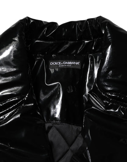 Dolce & Gabbana Women's Quilted Polyester & Polyurethane Puffer Jacket - Black