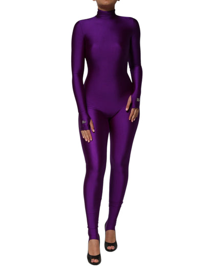 Dolce & Gabbana Women's Stretch Nylon One-Piece - Purple
