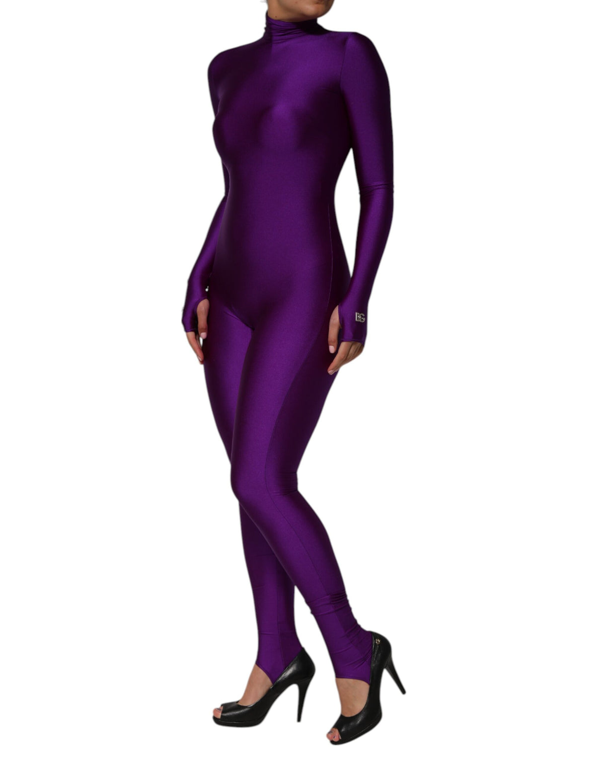 Dolce & Gabbana Women's Stretch Nylon One-Piece - Purple