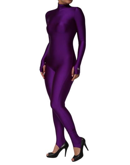 Dolce & Gabbana Women's Stretch Nylon One-Piece - Purple