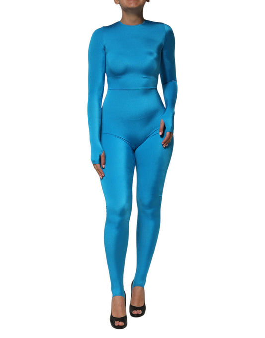 Dolce & Gabbana Women's Stretch Nylon One-Piece - Blue