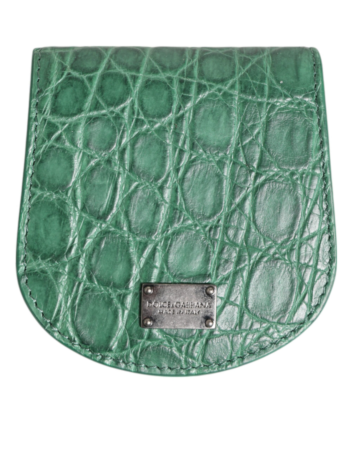Dolce & Gabbana Caiman Leather Wallet - Green
