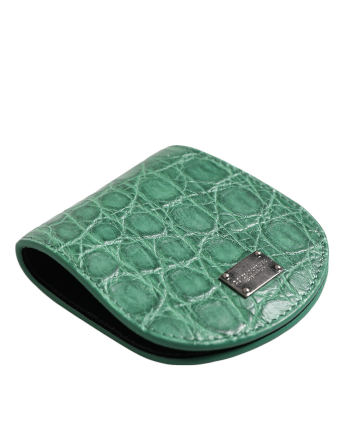 Dolce & Gabbana Caiman Leather Wallet - Green